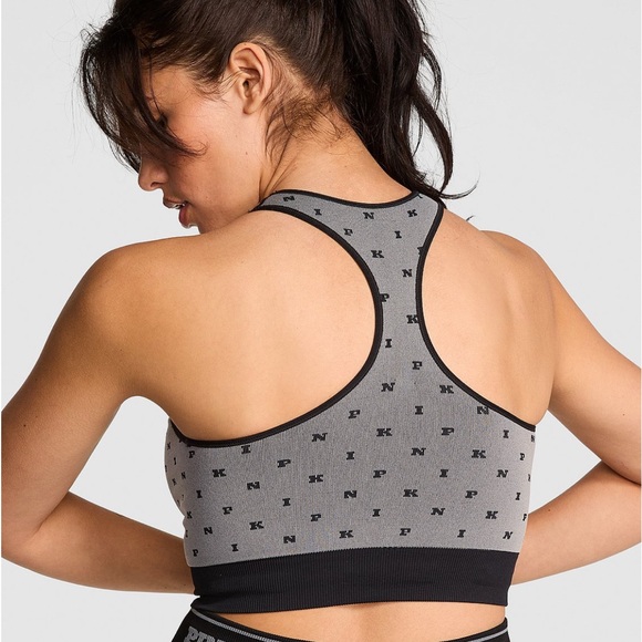 VS PINK SEAMLESS REVERSIBLE SPORTS BRA - Picture 2 of 12